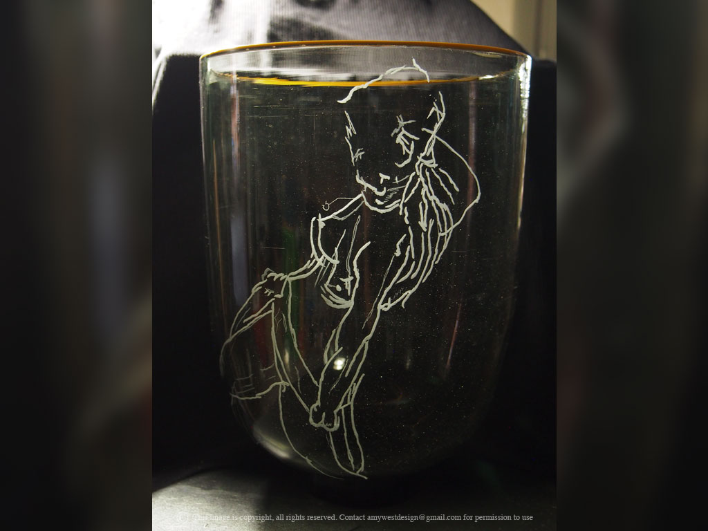 Glass engraving by Amy West