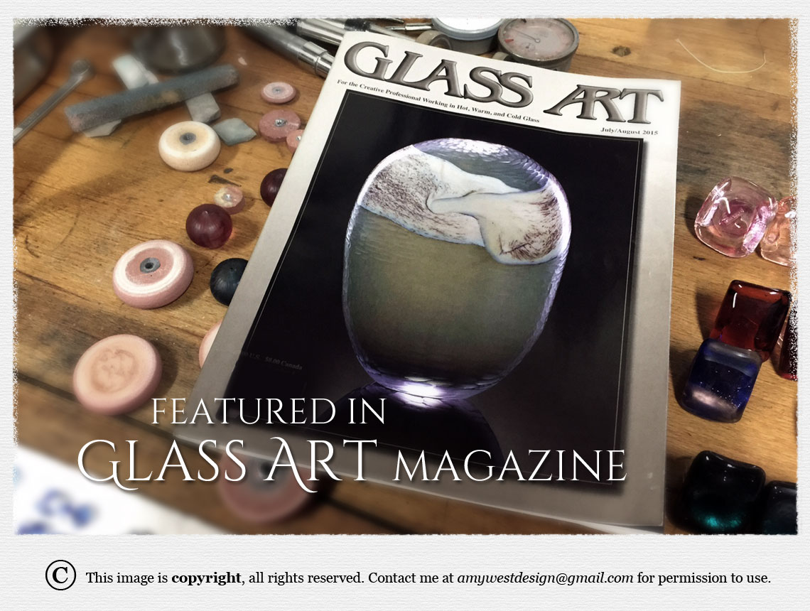 Amy West featured in Glass Art Magazine